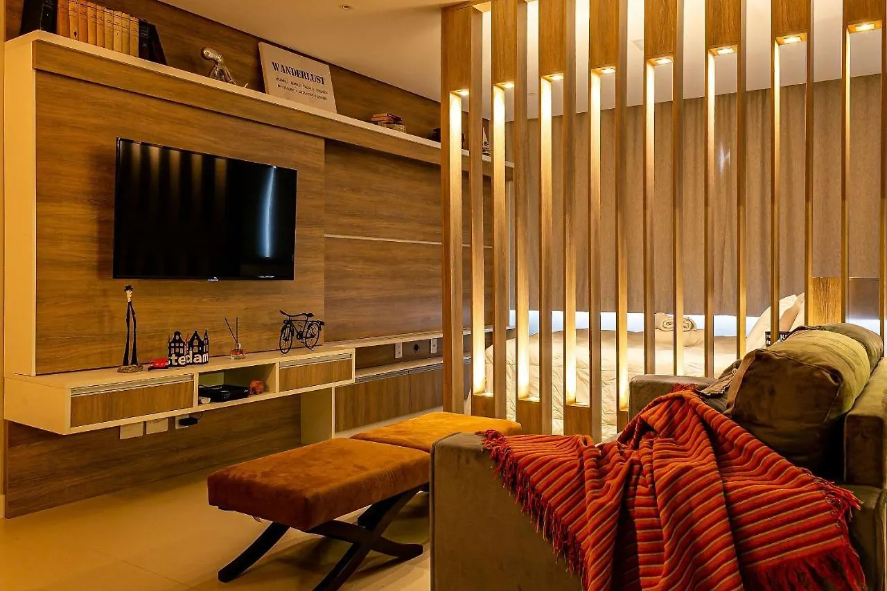 Apartamento Vista mar, confortável e aconchegante em condomínio com infraestrutura de clube CA25 Florianópolis Brasil